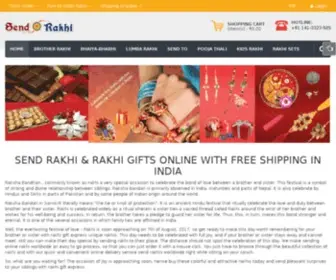 Send-Rakhi.com(Send Rakhi or Rakhi Gifts Hampers to your Brother/ Sister to India) Screenshot