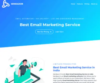 Sendaxor.com(Best Email Marketing Service in India) Screenshot