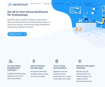 Sendcloud.at(Europas Nummer 1 Versandtool für Onlineshops) Screenshot