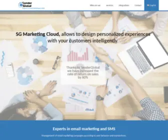 Senderglobal.com(SG Marketing Cloud) Screenshot