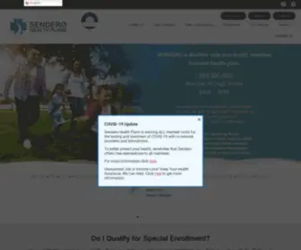 Senderohealth.com(Sendero Health Plans) Screenshot