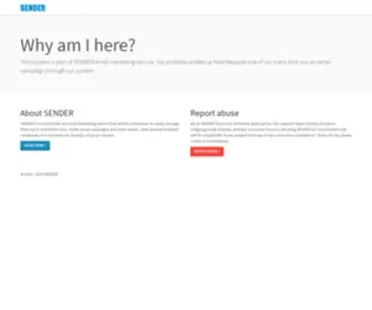 Sendersrv.com(SENDER email marketing service) Screenshot