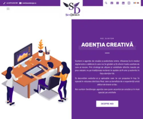 Sendesign.ro(Web Design si Marketing Online) Screenshot