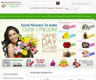 Sendflowerstoindia.com(Send Flowers To India) Screenshot