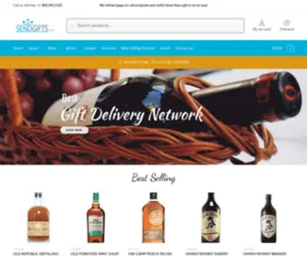 Sendgifts.com(Wine and Liquor Gift Delivery Services) Screenshot