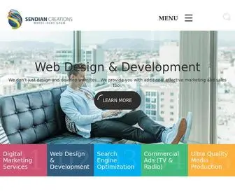 Sendiancreations.com(Marketing and Advertising Agency) Screenshot