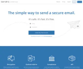 Sendinc.net(Email Encryption) Screenshot