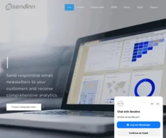 Sendinn.com(Webpage) Screenshot