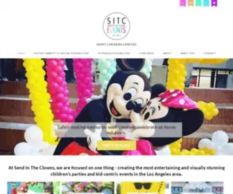 Sendintheclownsla.com(Los Angeles Children's Parties & Entertainment) Screenshot