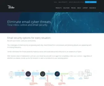 Sendio.com(Next Generation Email Cyber Security) Screenshot