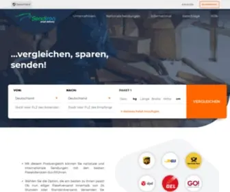 Sendiroo.de(Verschicken Sie preiswert Pakete mit Kurierdiensten) Screenshot
