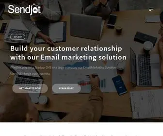 Sendjot.com(An Email Service Provider) Screenshot