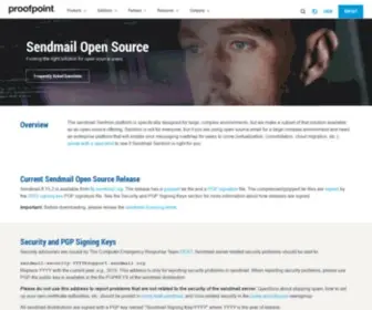 Sendmail.org(Learn how the sendmail Sentrion platform) Screenshot