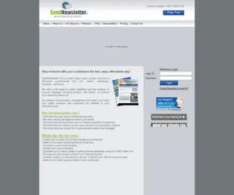 Sendnewsletter.com(Email Marketing Service & Newsletter Software) Screenshot