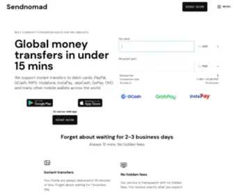 Sendnomad.com(Send money to Russia & CIS) Screenshot