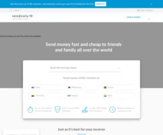 Sendvalu.org(Transfer money worldwide) Screenshot