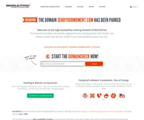 Sendyourmoment.com(Diese Domain wurde geparkt) Screenshot