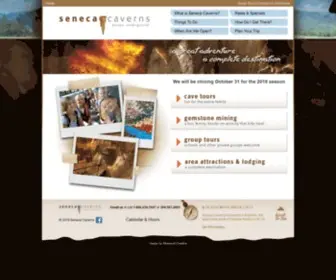 Senecacaverns.com(Seneca caverns) Screenshot