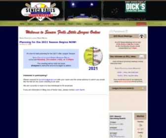 Senecafallslittleleague.org(Seneca Falls Little League Online) Screenshot