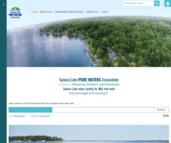 Senecalake.org(Seneca Lake Pure Waters Association) Screenshot