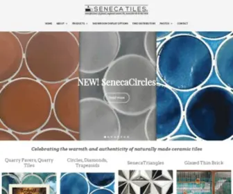 Senecatiles.com(Ohio-made ceramic and tiles for both residential & commercial) Screenshot