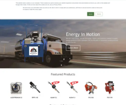 Senergyequipment.com(Energy handling solutions you can trust) Screenshot
