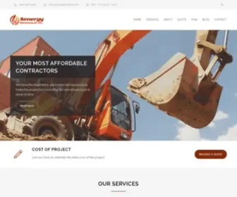 Senergyheating.com(Construction Renovation Theme) Screenshot