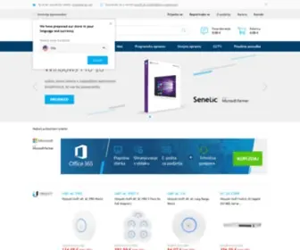Senetic.si(HP, Cisco, Microsoft, VMware, IBM, APC) Screenshot
