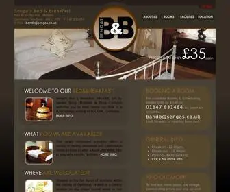 Sengas.co.uk(Senga's Bed and Breakfast) Screenshot