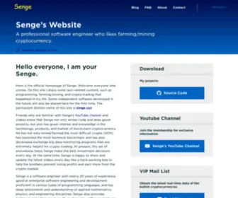 Senge.xyz(A better blockchain and smart transaction platform which) Screenshot