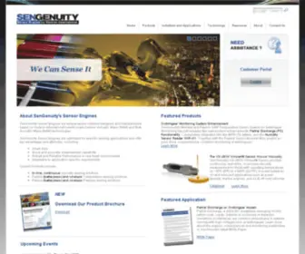 Sengenuity.com(Viscosity and Temperature Sensors) Screenshot