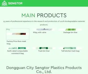 Sengtor.com(Wholesale Biodegradable Plastic Bags Manufacturer) Screenshot