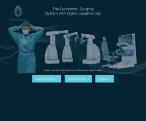 Senhance.com(Senhance Surgical System) Screenshot