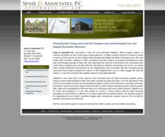 Senie-Law.com(Senie & Associates) Screenshot