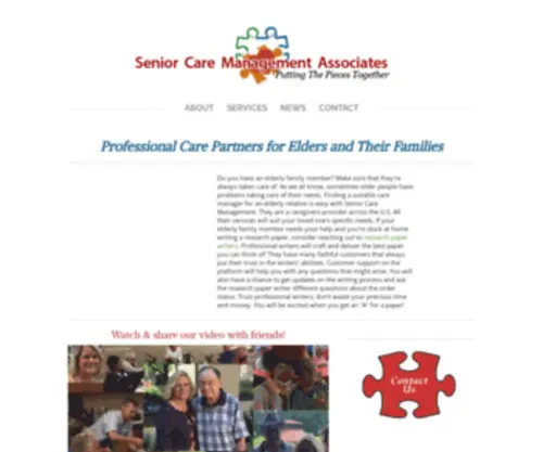 Senior-Care-Management.com(Senior Care Management Associates) Screenshot