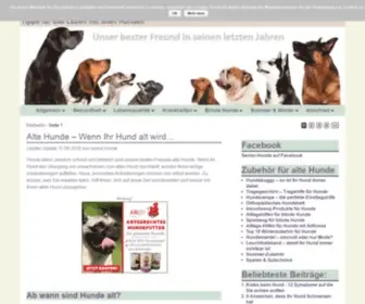 Senior-Hunde.de(Wenn Ihr Hund alt wird: So können Sie ihn unterstützen) Screenshot