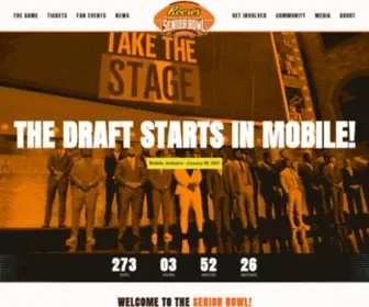 Seniorbowl.com(Official Web Site of the Reese's Senior Bowl) Screenshot