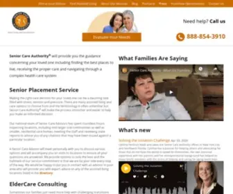 Seniorcareauthority.com(Assisted Living Facilities & Services) Screenshot