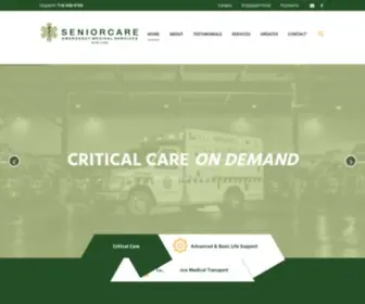 Seniorcareems.com(SeniorCare EMS) Screenshot