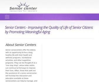 Seniorcenter.us(Resources for Seniors) Screenshot