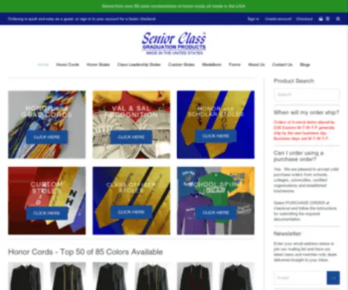 Seniorclassproducts.com(Senior Class Graduation Products) Screenshot