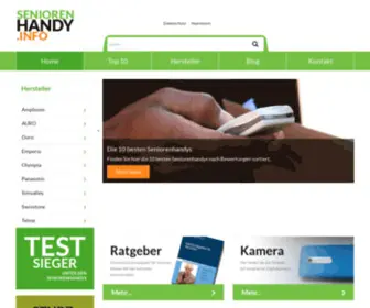 Seniorenhandy-Info.de(Alle Modelle mit Tests und Bewertungen sowie Informationen zu Seniorenhandys) Screenshot