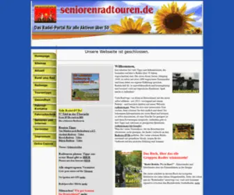 Seniorenradtouren.de(Das Portal für alle aktiven Radler über 50) Screenshot