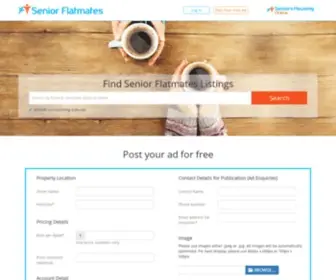 Seniorflatmates.com.au(Senior Flatmates listings) Screenshot