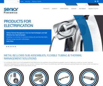 Seniorflexonics.com(Senior Flexonics Global Thermal Management Solutions for all types of vehicles) Screenshot