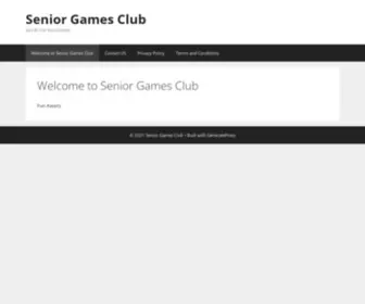 Seniorgamesclub.com(Get All the Best Games) Screenshot