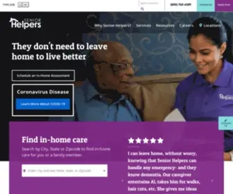 Seniorhelpers.com(Senior Home Care Services) Screenshot