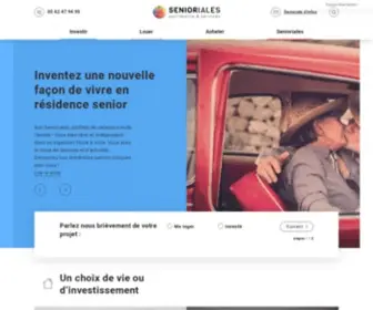 Senioriales.com(Résidences seniors avec services pour louer ou investir) Screenshot