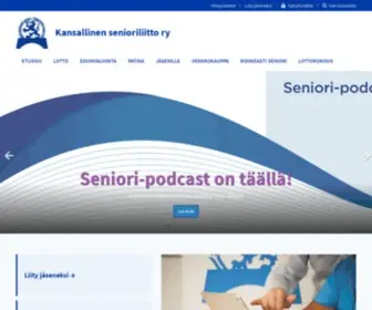 Senioriliitto.fi(Kansallinen senioriliitto ry) Screenshot