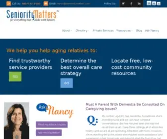 Senioritymatters.com(Seniority Matters) Screenshot